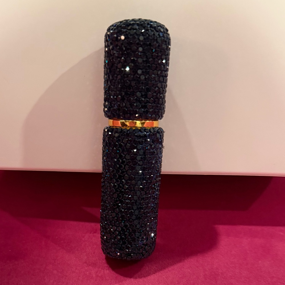 NEW Navy blue Crystal Embellished perfume spray bottle
